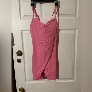 Elegant Pink Women's Short Bodysuit